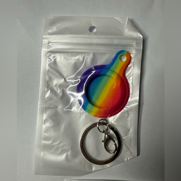 Colorful Air Tag cover Keychain Set of 4 - Picture 4 of 5